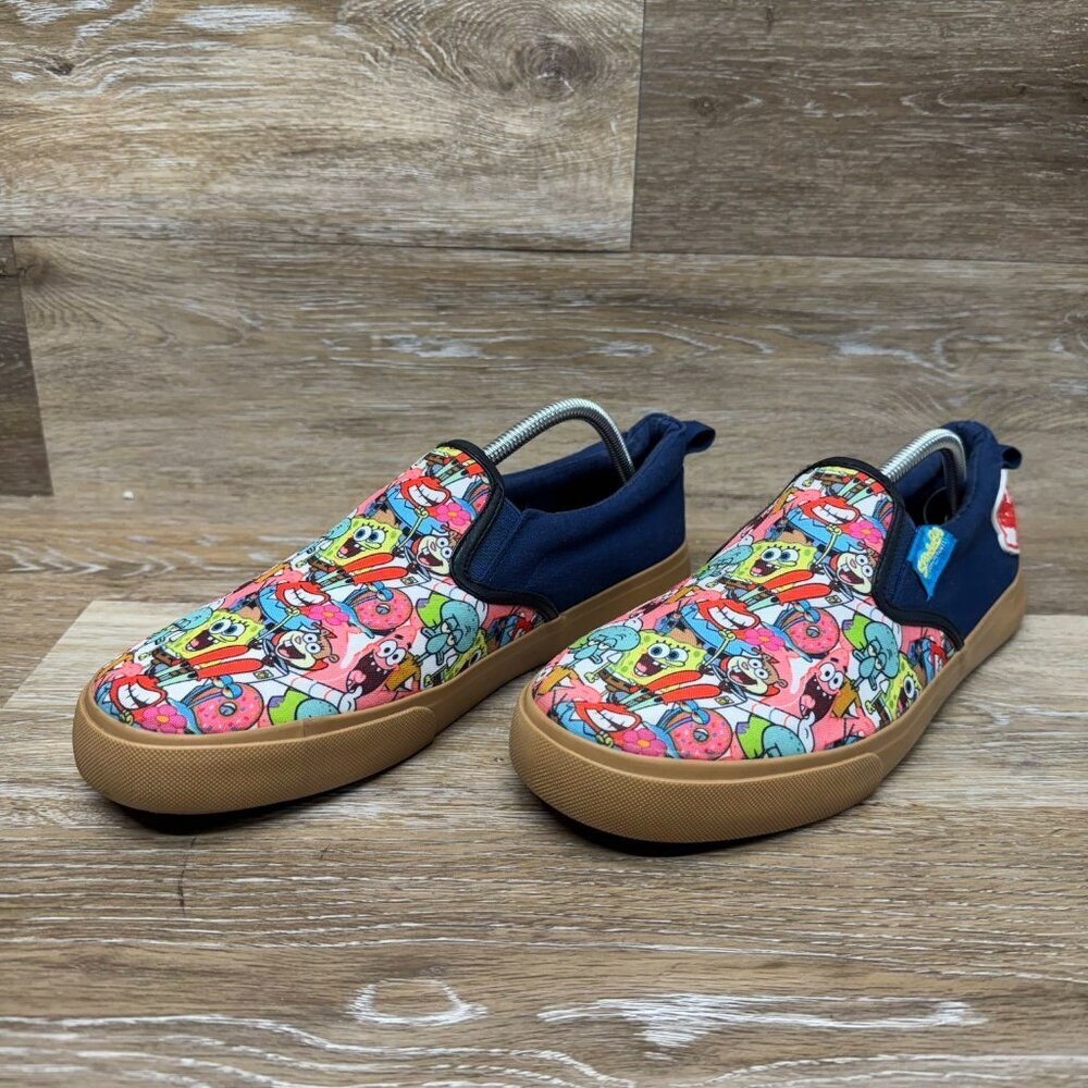 GroundUp Spongebob SquarePants Denim Slip On Sneaker Men's Size 11.5